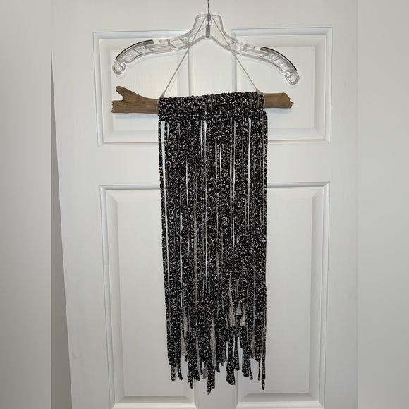 Other - Black and White Fringe Wall Hanging
